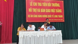 17 hộ đầu tiên nhận tiền bồi thường sân bay Long Thành