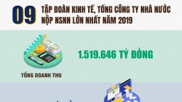 9 Tập đoàn kinh tế, Tổng công ty nhà nước nộp NSNN lớn nhất năm 2019