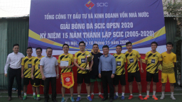 Cục Tài chính doanh nghiệp giành cup vô địch Giải bóng đá SCIC Open 2020