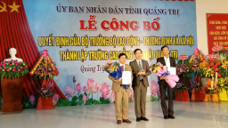Công bố Quyết định thành lập Trường Cao đẳng Kỹ thuật Quảng Trị