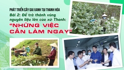 Để trở thành vùng nguyên liệu lớn của xứ Thanh: “Những việc cần làm ngay”