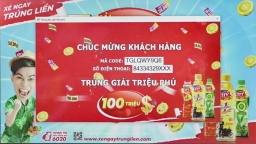 Đăk Nông: Bất ngờ trúng 100 triệu đồng khi giải khát với Number 1