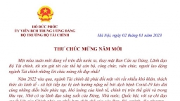 Thư chúc mừng năm mới của Bộ trưởng Bộ Tài chính Hồ Đức Phớc