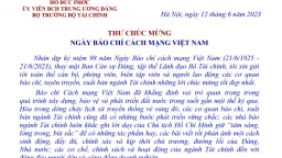 Bộ trưởng Hồ Đức Phớc chúc mừng người làm báo ngành Tài chính