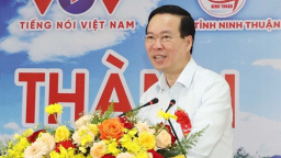 Chủ tịch nước dự Lễ khánh thành Đài Phát sóng Nam Trung Bộ