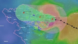 Bão số 1 đang tiến về vùng biển Quảng Ninh