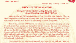 Thư chúc mừng năm mới 2024 của Tổng cục trưởng Tổng cục Thuế