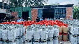 An Giang: Phát hiện nhiều bình gas mang nhiều nhãn hiệu, không có hóa đơn, chứng từ