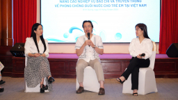 Tập huấn phòng chống đuối nước cho cán bộ, phóng viên