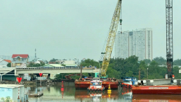 Cầu Cầu Rạch Đỉa nối quận 7 và Nhà Bè dự kiến thông xe tháng 12