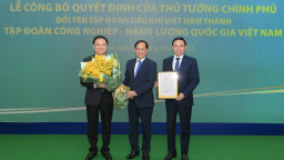 Tập đoàn Dầu khí Việt Nam đổi tên thành Tập đoàn Công nghiệp - Năng lượng Quốc gia Việt Nam