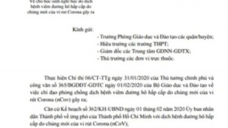 Tất cả học sinh Hà Nội và Tp.HCM nghỉ học 1 tuần để phòng dịch Corona