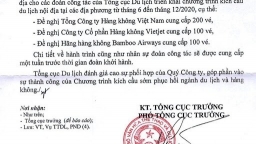 Tổng cục Du lịch phải giải trình vụ 'xin' 400 vé máy bay