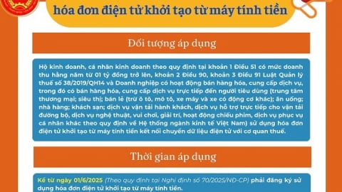 Những lưu ý cho hộ, cá nhân kinh doanh khi sử dụng hóa đơn điện tử khởi tạo từ máy tính tiền
