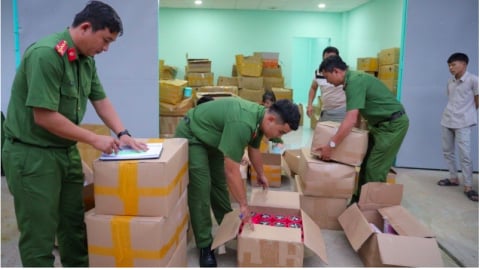 Tây Ninh: Phá đường dây sản xuất tiêu thụ mỹ phẩm giả bằng hóa chất quy mô lớn