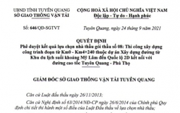 Công ty Thành Hưng 'liên tiếp trúng thầu' tại Sở GTVT tỉnh Tuyên Quang