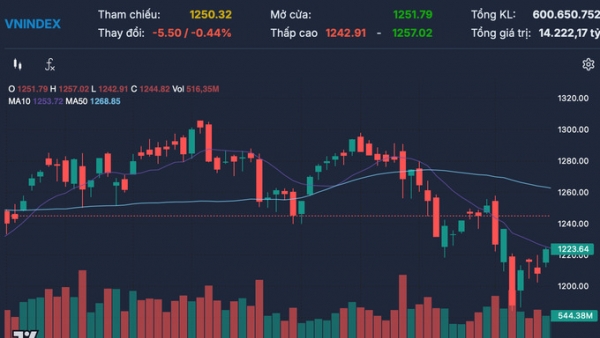 Áp lực bán tăng, VN-Index giảm 3 điểm