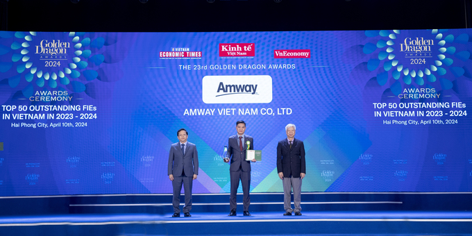 Amway Việt Nam nhận giải thưởng Rồng Vàng về phát triển kinh tế Xanh - Bền vững 2024