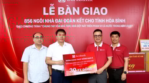 SeABank  bàn giao 856 căn nhà đại đoàn kết cho tỉnh Hòa Bình