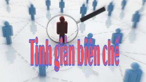 Quy định mới về tinh giản biên chế