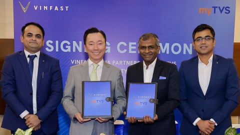 VinFast ký kết hợp tác với myTVS nhằm phát triển mạng lưới dịch vụ hậu mãi toàn diện tại Ấn Độ