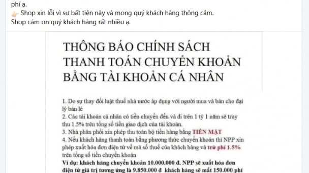 Nhiều hộ kinh doanh từ chối nhận chuyển khoản: Cơ quan thuế cảnh báo xử lý nặng