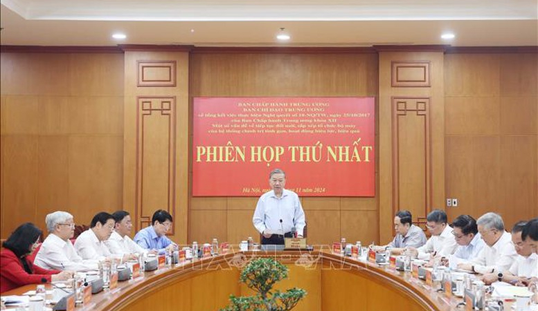 Kế hoạch tiếp tục sắp xếp tổ chức bộ máy của hệ thống chính trị