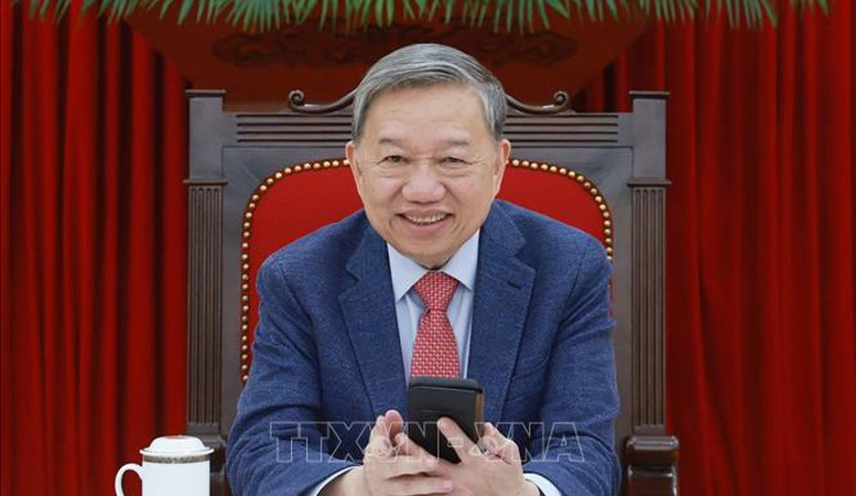 Tổng Bí thư Tô Lâm điện đàm với Tổng thống Hoa Kỳ Donald J. Trump