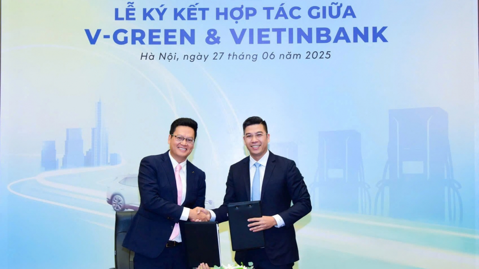 V-Green bắt tay VietinBank phát triển trạm sạc VinFast