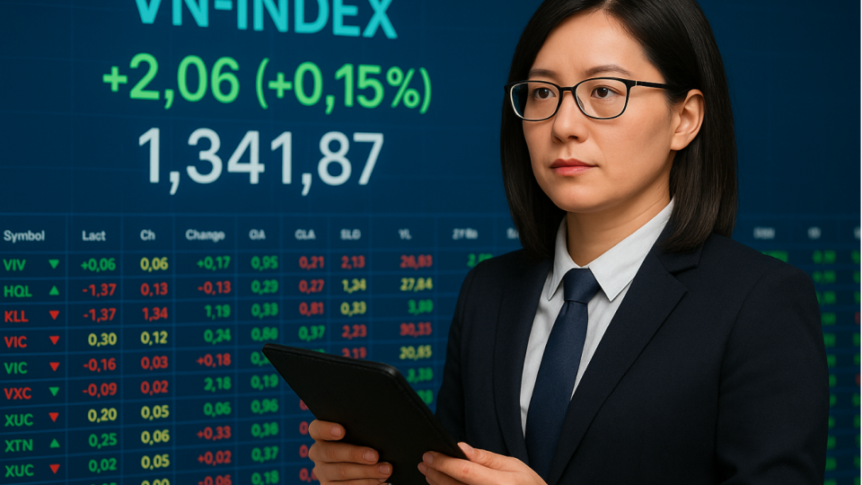 Thị trường tích lũy quanh 1.340 điểm, sóng lớn đang hình thành