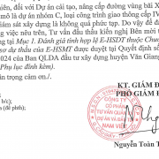 Ban quản lý Văn Giang: Thiết kế tiêu chí thầu cho...người quen?