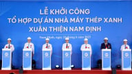 Thép xanh Nam Định lăn bánh
