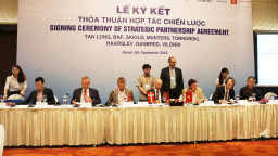 Tan Long Group shakes hands with Denmark’s leading companies to materialize its largest paddy project
