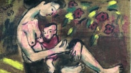 Paintings on rice sacks