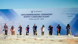 VinFast breaks ground on EV plant in North Carolina, greenlit to list in the US