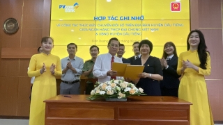 PVcomBank và UBND huyện Dầu Tiếng hợp tác chuyển đổi số