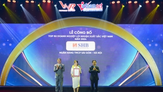 SHB vào Top 50 doanh nghiệp lợi nhuận xuất sắc Việt Nam