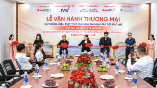 SolarBK vận hành thương mại hệ thống điện mặt trời 2,7 MWp tại Nhà máy Sợi Phú An 