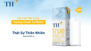 TH true MILK ra mắt sữa tươi tiệt trùng hương chuối tự nhiên 