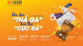 Nhiều ưu đãi cho khách hàng cá nhân khi mở thẻ tín dụng quốc tế SHB