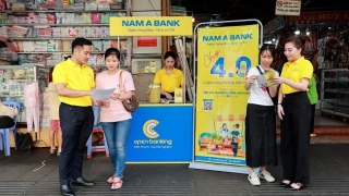 Nam A Bank nhân rộng thanh toán không tiền mặt với mô hình chợ 4.0