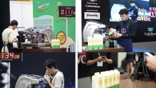 Vinamilk khẳng định vị thế pha chế tại đấu trường quốc tế Asia Latte Art Battle