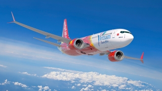 Khoảng trống dưới cánh bay VietJet