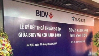 BIDV bán 15% cổ phần cho ngân hàng Hàn Quốc