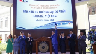 MSB chính thức niêm yết trên sàn HOSE