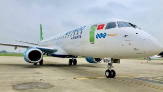 Bamboo Airways đón thêm phản lực Embraer, sẵn sàng tái khai thác đường bay thương mại