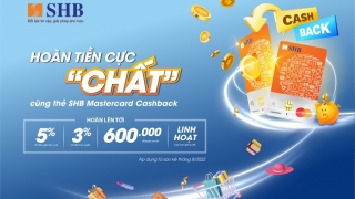 Hoàn tiền khi thanh toán trực tuyến với thẻ SHB Mastercard Cashback