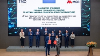 MSB nhận tài trợ 100 triệu USD từ ngân hàng Hà Lan