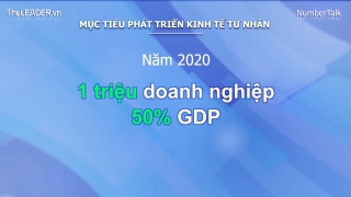 Phát triển kinh tế tư nhân: Đến 2020 có 1 triệu doanh nghiệp, góp 50% GDP