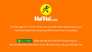 Thế Giới Di Động đóng cửa trang thương mại điện tử vuivui.com